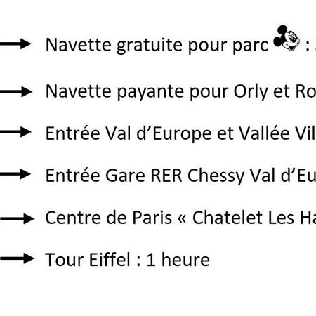 Disneyland Paris, Appartement 70M², Parking Prive 塞里斯 外观 照片