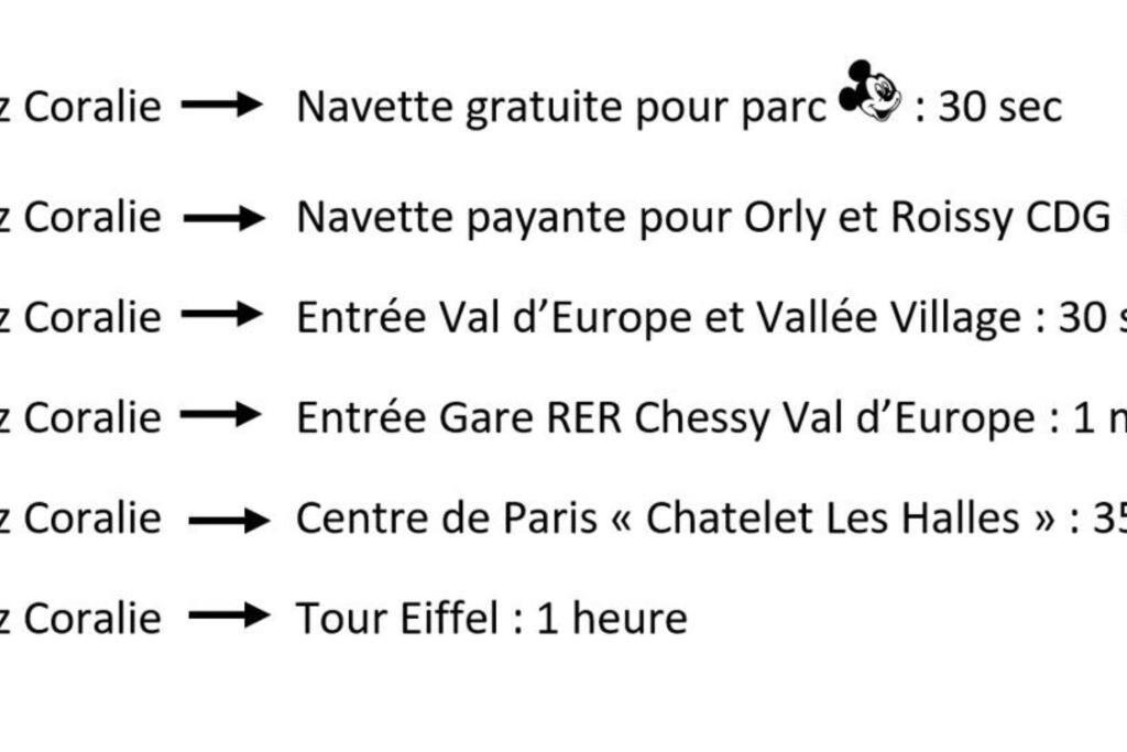 Disneyland Paris, Appartement 70M², Parking Prive 塞里斯 外观 照片