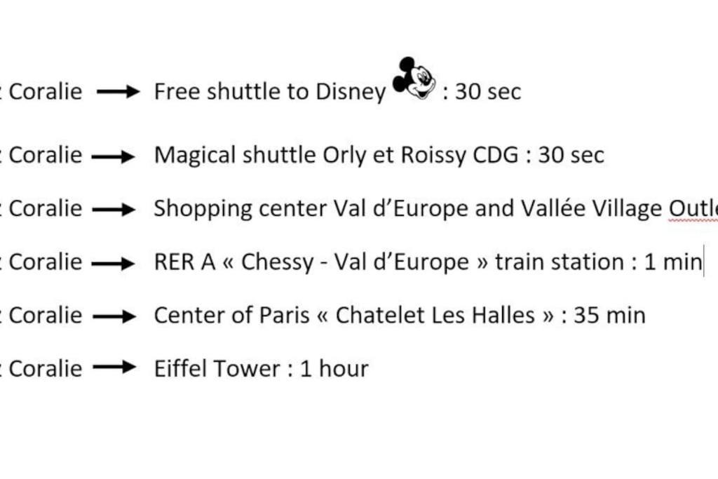 Disneyland Paris, Appartement 70M², Parking Prive 塞里斯 外观 照片